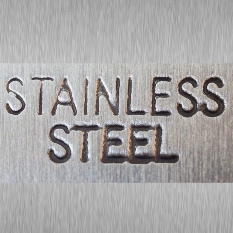 brushed-stainless-steel-with-individual-font-texture-display