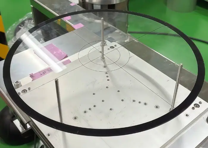 Semiconductor glass wafer positioning carrier