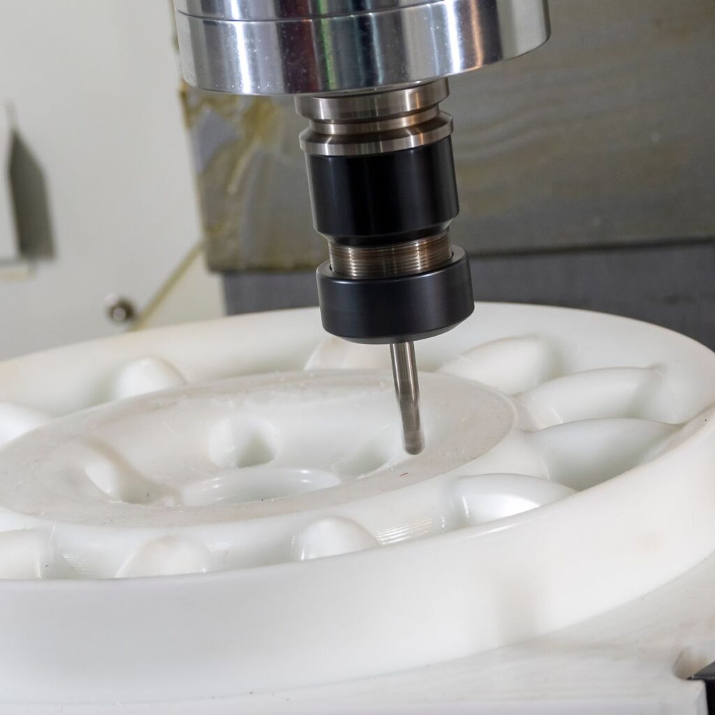 cnc-milling-nylon-workpiece-operation
