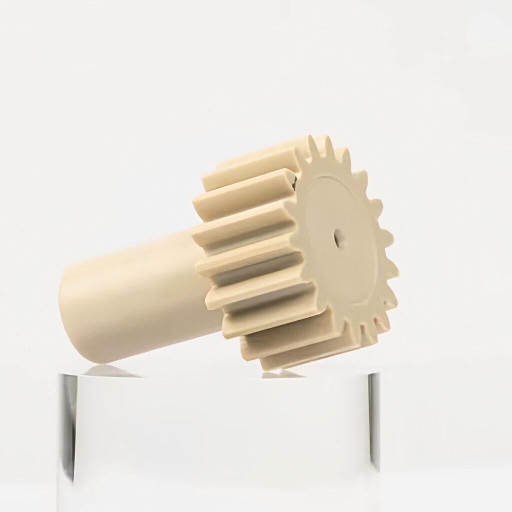 natural color peek material single gear part
