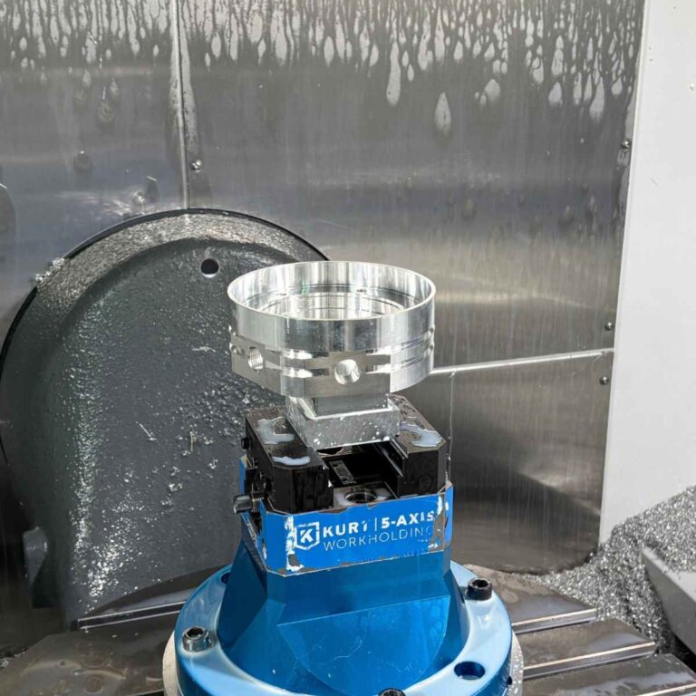 Precision 5-axis CNC machining automation of aluminum parts