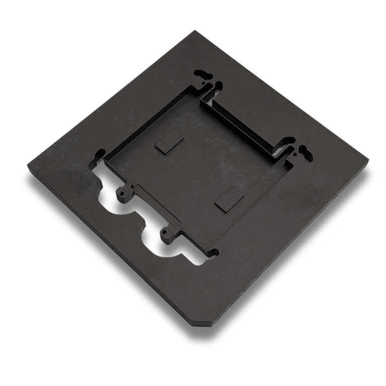 black-pvc-cnc-3-axis-milling-electronic-device-brackets-prototype