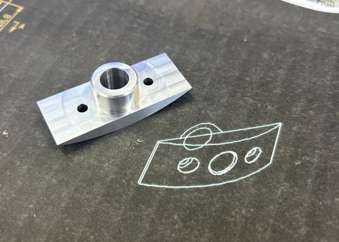 6063 aluminum CNC milling medical device prototype with clean surface finish