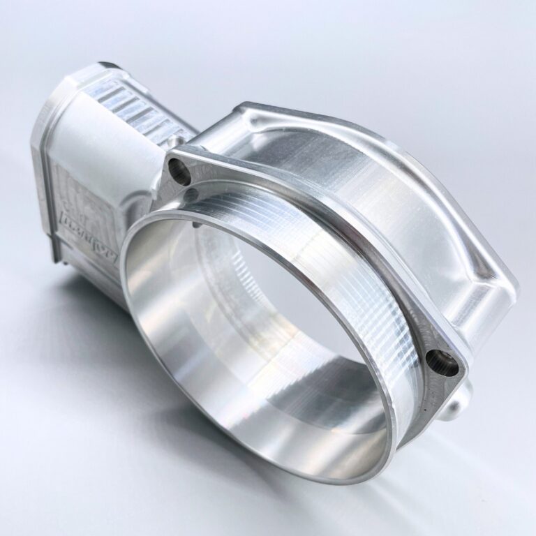 High-precision aluminum part manufactured for aerospace application