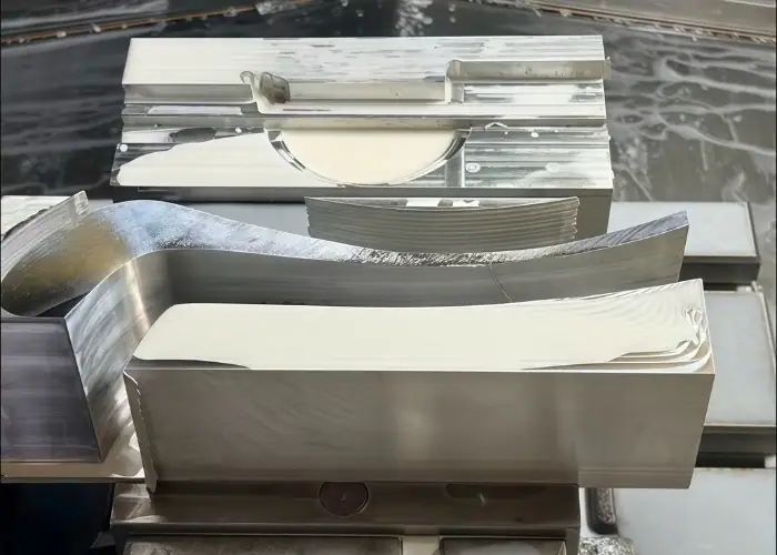 CNC rough machining process for aluminum alloy using milling machine