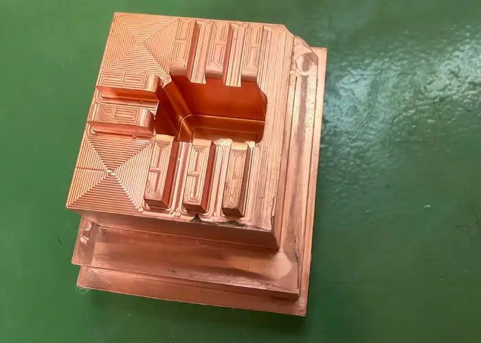 CNC milled copper electrode for EDM machining