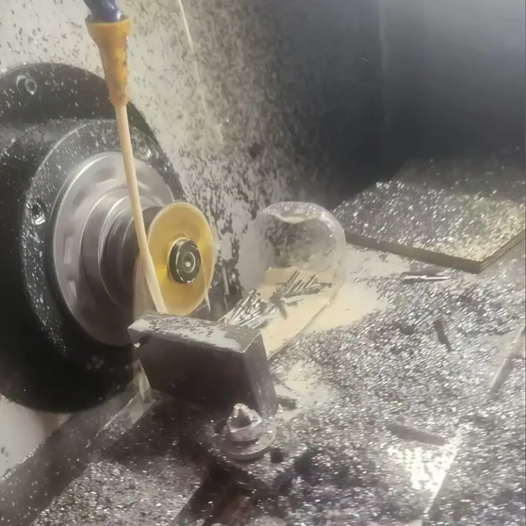 Metal part CNC outer diameter turning on CNC lathe