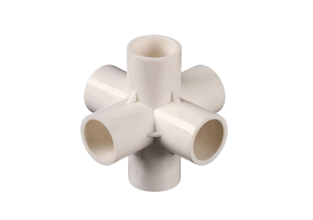 Witte spuitgegoten pvc-waterleiding