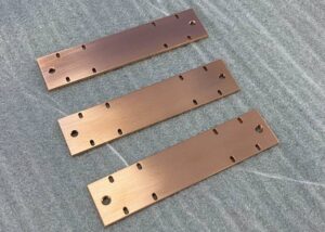High-quality CNC machining of H62 brass electronic base prototypes in small batch runs