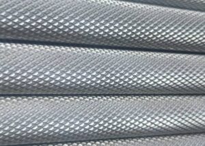 Precision CNC knurling machining of steel aerospace small batch prototypes