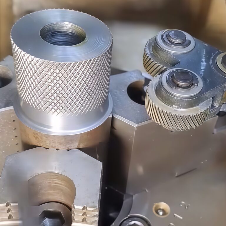 steel-knurling-processing-cnc-machining-aerospace-prototype