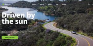 American automobile manufacturers USA Aptera Motors official website screenshot