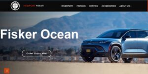 American automobile manufacturers USA Fisker Ocean electric SUV page