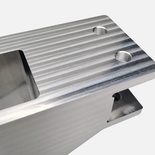 CNC as machining surface finish on metal part