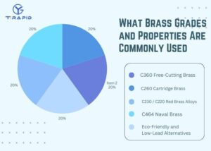 Common brass alloys and properties chart for manufacturing and machining applications