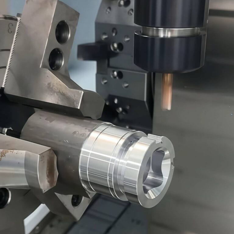 CNC lathe machining aluminum part for small batch cnc machining