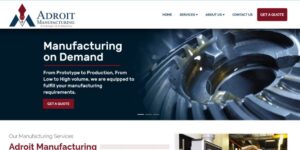 Adroit Manufacturing CNC machining and global production support