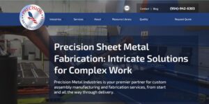 Precision Metal Industries CNC machining and sheet metal fabrication