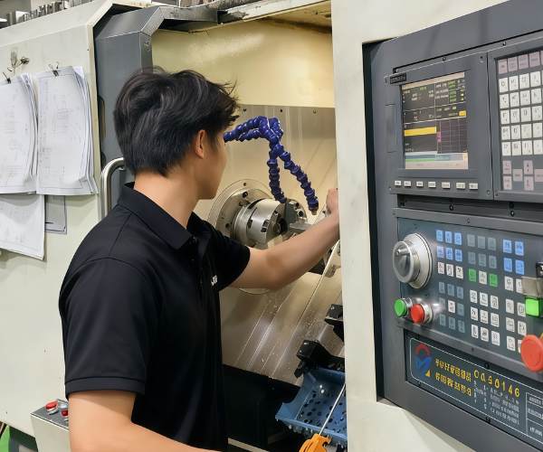 CNC turning complex stainless steel connector with tight tolerances