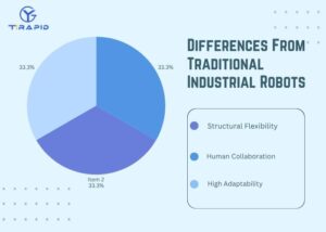Information chart comparing humanoid robots and traditional industrial robots