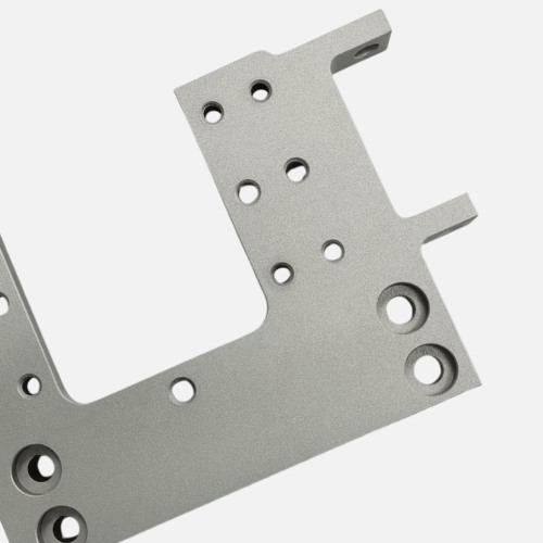Sand blasting surface treatment for CNC machined parts