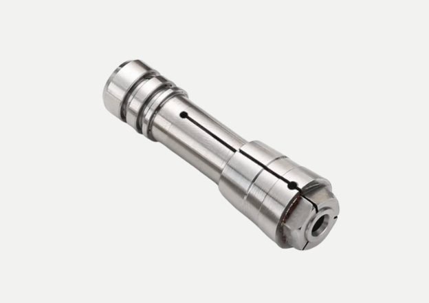 Precision CNC machined stainless steel cylindrical shaft component