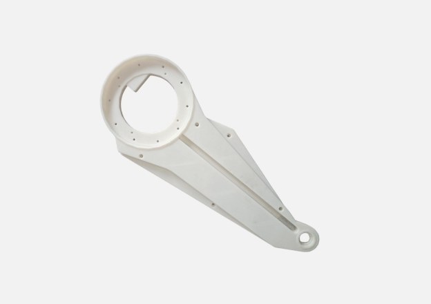 white abs cnc machined parts