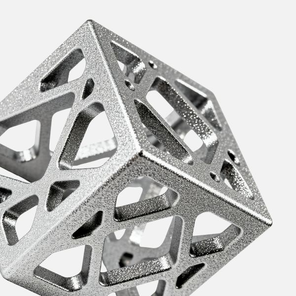 Bead blasted matte surface finish on 3D printed part