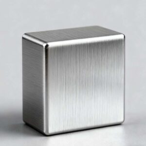 Brushed Aluminum Finish – Linear satin texture that hides fingerprints and adds a metallic appearance