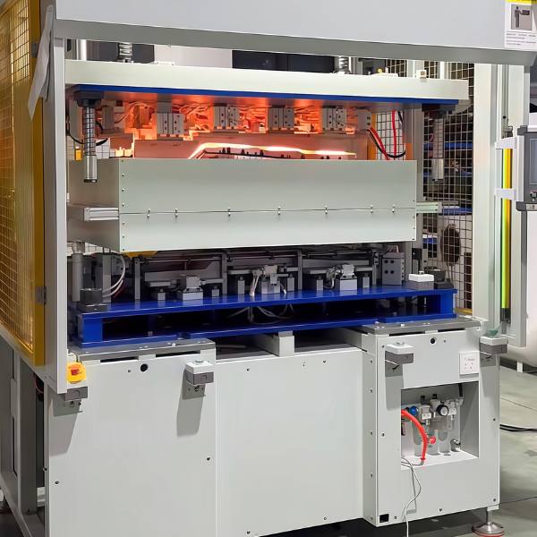 Overmoulding process – advanced injection moulding machine in operation, ensuring precision for prototype and production parts