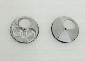 Precision CNC-machined stainless steel prototype gears for industrial applications