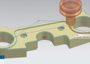 Chamfer edge CAD model showing angled beveled edges for fillet vs chamfer comparison
