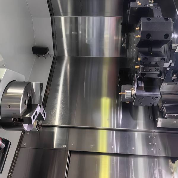 Multi-axis CNC turning-milling machining complex metal geometries in one setup