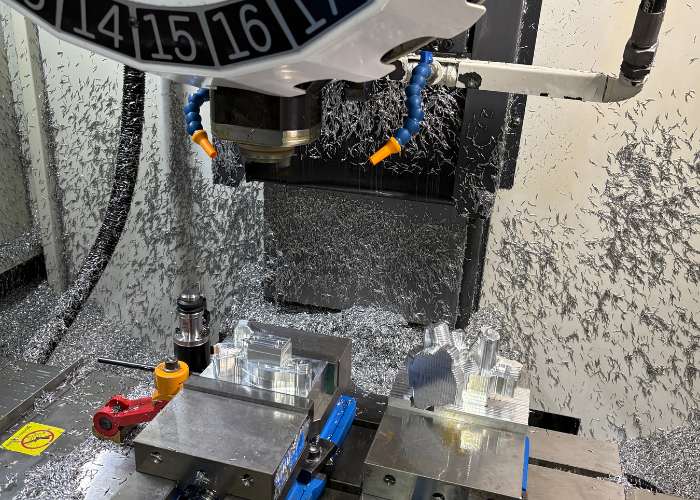 Precision CNC machine parts aluminum milling component for industrial applications – machine shops