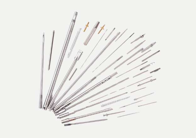 Precision CNC machine parts thin shafts produced by TiRapid factory