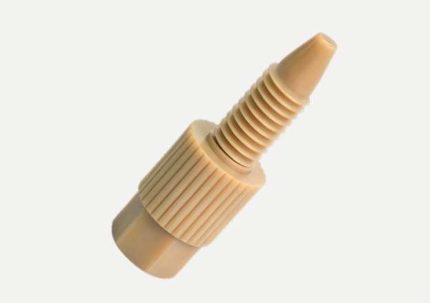 Screw machining services plastic threaded fitting by TiRapid factory in China