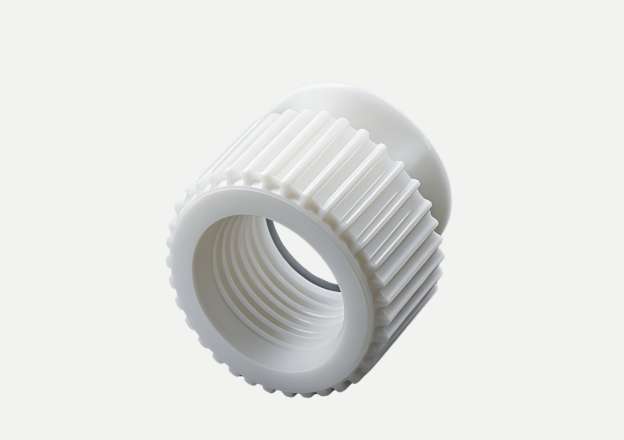 Screw machining services plastic threaded nut manufactured by TiRapid company in China