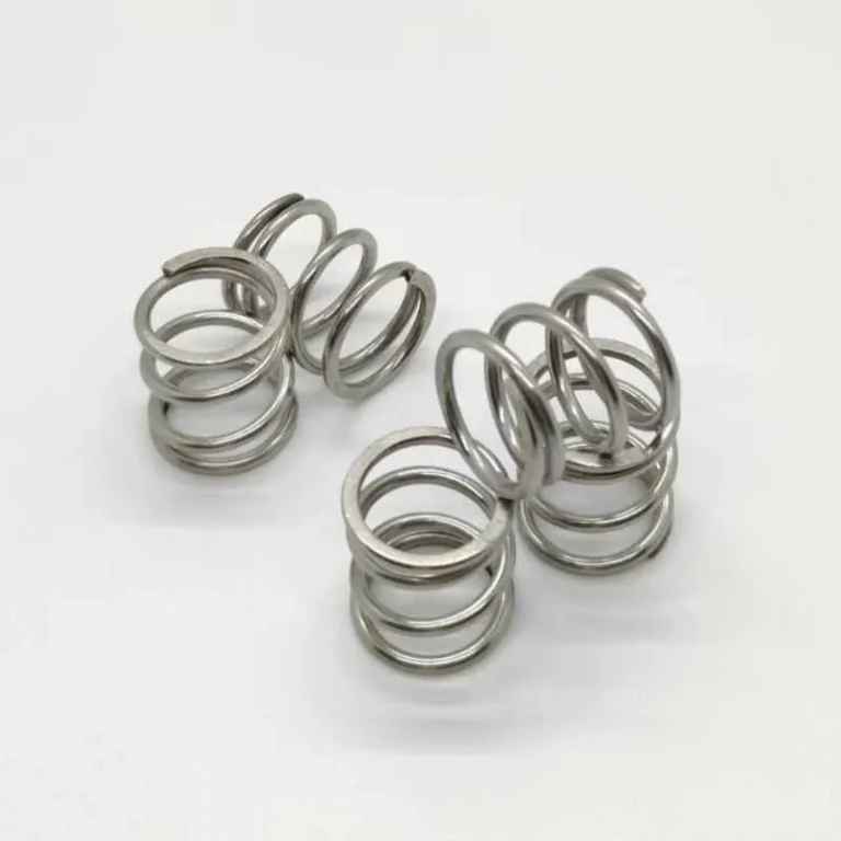 Stainless steel helical springs showing uniform coil geometry and corrosion resistance