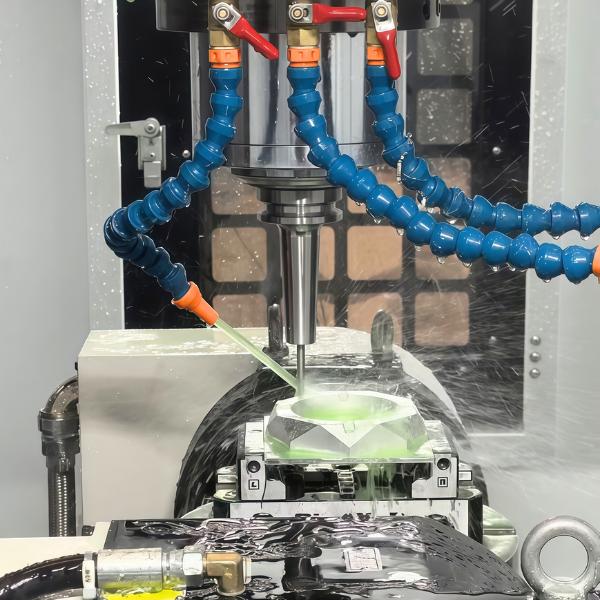 5-axis machined 6061 aluminum mounting block for medical instruments