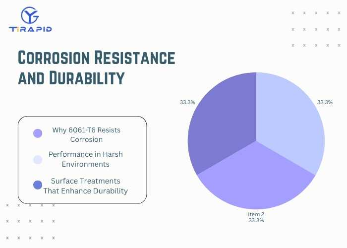 Corrosion resistance and durability chart for 6061 aluminum