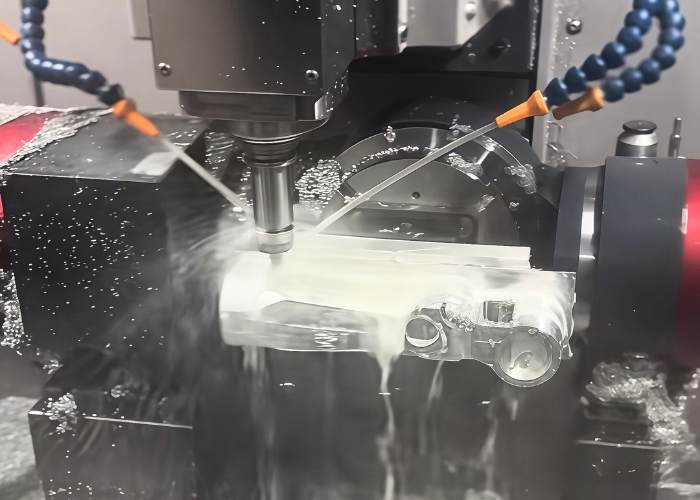 5-axis machined 6061-T6 aluminum control arm for cnc racing motorcycle parts