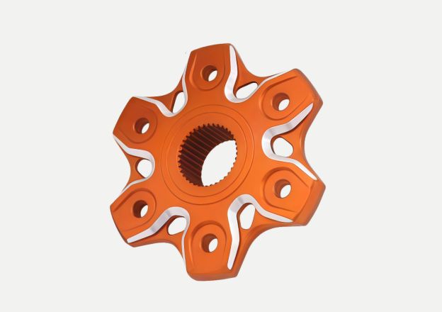 7075 5-axis machined motorcycle sprocket hub for cnc racing motorcycle parts