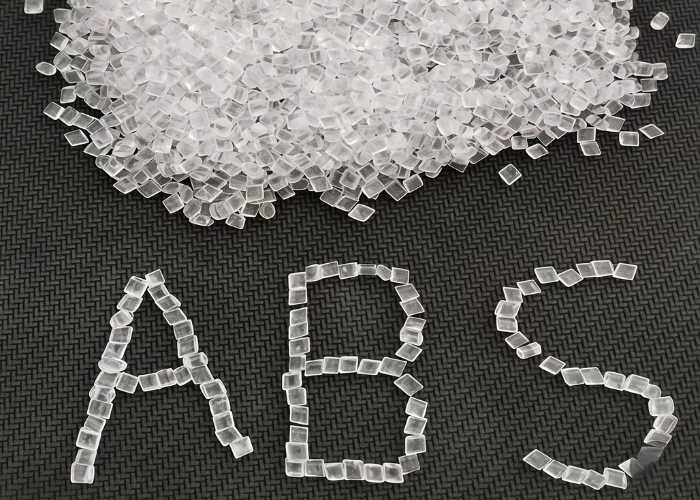 White ABS raw material used for evaluating melting point and thermal processing characteristics