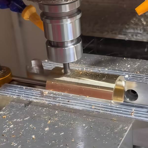 Precision brass CNC milling producing machined housings and brackets with tight tolerances