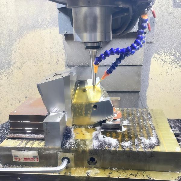 CNC milled 6061 aluminum medical bracket and housing component