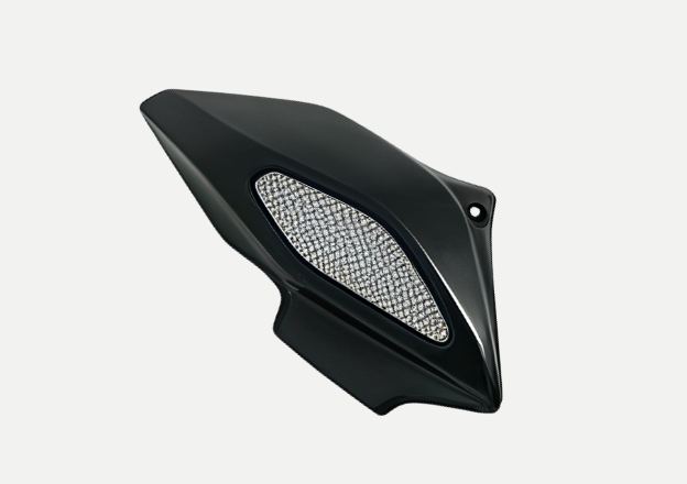 Black POM CNC racing parts machined aero mount wing bracket for high-performance motorcycle and automotive applications – company