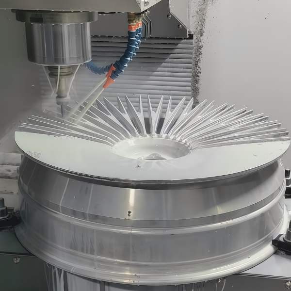 CNC racing parts turbo impeller made from 7075 aluminum for high-performance engines