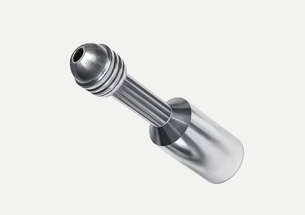 CNC turned & milled stainless prosthetic joint pin