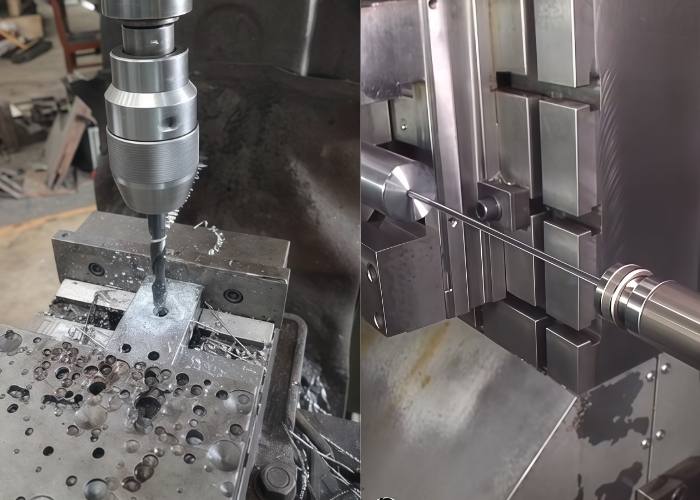 Comparison of drilling vs boring machining processes in CNC