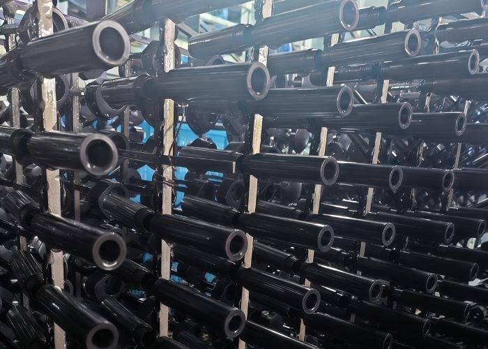 Finished black hardcoat anodized aluminum 5052 part for automation equipment